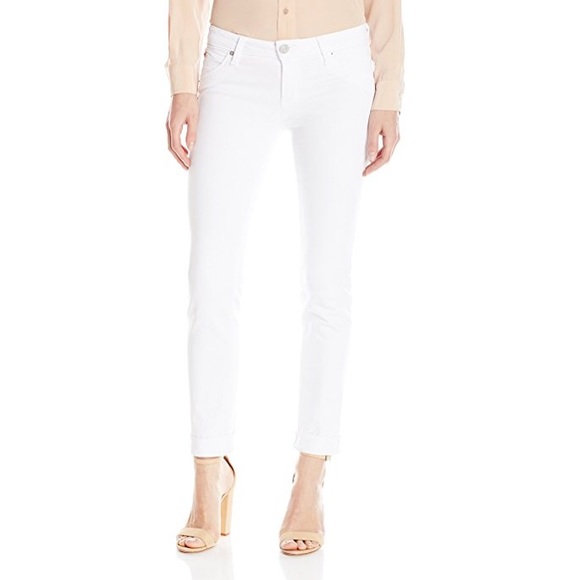 Hudson Jeans Denim - NEW • Hudson • Bacara Crop Straight Cuffed Ankle Jeans 26 White